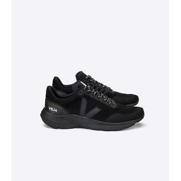 Veja MARLIN V-KNIT Men's Running Shoes Black | CA 147CTV